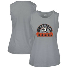 Anaheim Ducks Levelwear Women's Macy Banner Arch Tank Top - Gray - NHL