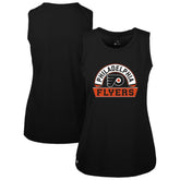 Philadelphia Flyers Levelwear Women's Macy Banner Arch Tank Top - Black - NHL