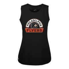 Philadelphia Flyers Levelwear Women's Macy Banner Arch Tank Top - Black - NHL