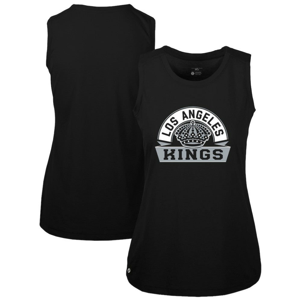 Los Angeles Kings Levelwear Women's Macy Banner Arch Tank Top - Black - NHL