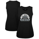 Los Angeles Kings Levelwear Women's Macy Banner Arch Tank Top - Black - NHL