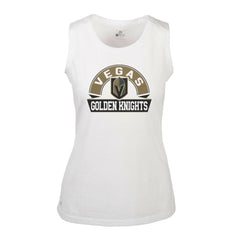 Vegas Golden Knights Levelwear Women's Macy Banner Arch Tank Top - White - NHL