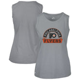 Philadelphia Flyers Levelwear Women's Macy Banner Arch Tank Top - Gray - NHL