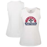 Florida Panthers Levelwear Women's Macy Banner Arch Tank Top - White - NHL