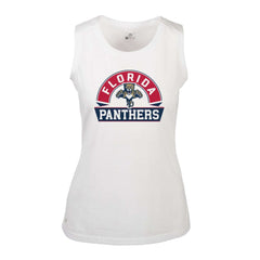 Florida Panthers Levelwear Women's Macy Banner Arch Tank Top - White - NHL