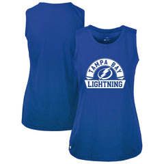Tampa Bay Lightning Levelwear Women's Macy Banner Arch Tank Top - Royal - NHL