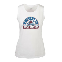 Colorado Avalanche Levelwear Women's Macy Banner Arch Tank Top - White - NHL