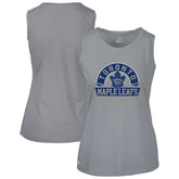 Toronto Maple Leafs Levelwear Women's Macy Banner Arch Tank Top - Gray - NHL