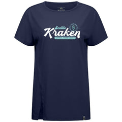Seattle Kraken Levelwear Women's Influx Monument T-Shirt - Deep Sea Blue - NHL