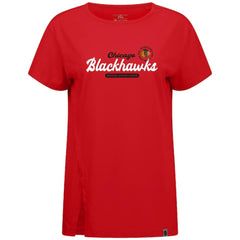 Chicago Blackhawks Levelwear Women's Influx Monument T-Shirt - Red - NHL