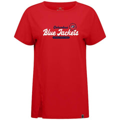 Columbus Blue Jackets Levelwear Women's Influx Monument T-Shirt - Red - NHL