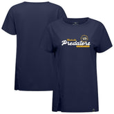 Nashville Predators Levelwear Women's Influx Monument T-Shirt - Navy - NHL