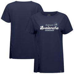 Colorado Avalanche Levelwear Women's Influx Monument T-Shirt - Navy - NHL