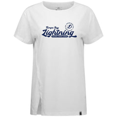 Tampa Bay Lightning Levelwear Women's Influx Monument T-Shirt - White - NHL