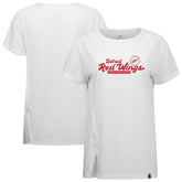 Detroit Red Wings Levelwear Women's Influx Monument T-Shirt - White - NHL