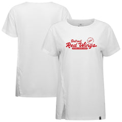 Detroit Red Wings Levelwear Women's Influx Monument T-Shirt - White - NHL