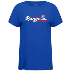 New York Rangers Levelwear Women's Influx Monument T-Shirt - Royal - NHL