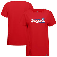 New York Rangers Levelwear Women's Influx Monument T-Shirt - Red - NHL