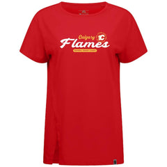 Calgary Flames Levelwear Women's Influx Monument T-Shirt - Red - NHL
