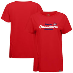 Montreal Canadiens Levelwear Women's Influx Monument T-Shirt - Red - NHL