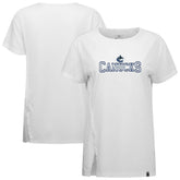 Vancouver Canucks Levelwear Women's Influx Journey T-Shirt - White - NHL