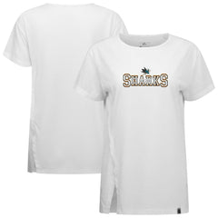 San Jose Sharks Levelwear Women's Influx Journey T-Shirt - White - NHL