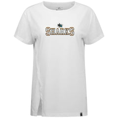 San Jose Sharks Levelwear Women's Influx Journey T-Shirt - White - NHL
