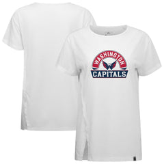 Washington Capitals Levelwear Women's Influx Banner Arch T-Shirt - White - NHL