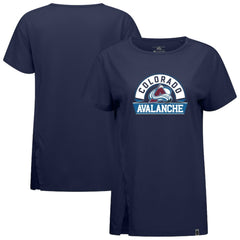 Colorado Avalanche Levelwear Women's Influx Banner Arch T-Shirt - Navy - NHL