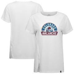 Colorado Avalanche Levelwear Women's Influx Banner Arch T-Shirt - White - NHL