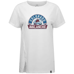 Colorado Avalanche Levelwear Women's Influx Banner Arch T-Shirt - White - NHL