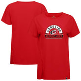 Carolina Hurricanes Levelwear Women's Influx Banner Arch T-Shirt - Red - NHL