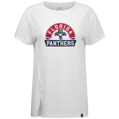 Florida Panthers Levelwear Women's Influx Banner Arch T-Shirt - White - NHL