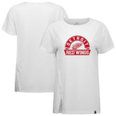 Detroit Red Wings Levelwear Women's Influx Banner Arch T-Shirt - White - NHL