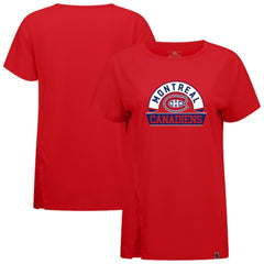 Montreal Canadiens Levelwear Women's Influx Banner Arch T-Shirt - Red - NHL