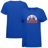 New York Islanders Levelwear Women's Influx Banner Arch T-Shirt - Royal - NHL