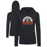 Anaheim Ducks Levelwear Women's Relay Banner Arch Pullover Hoodie - Black - NHL