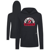 New Jersey Devils Levelwear Women's Relay Banner Arch Pullover Hoodie - Black - NHL