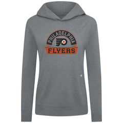Philadelphia Flyers Levelwear Women's Relay Banner Arch Pullover Hoodie - Gray - NHL