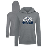 Winnipeg Jets Levelwear Women's Relay Banner Arch Pullover Hoodie - Gray - NHL