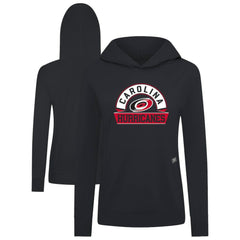 Carolina Hurricanes Levelwear Women's Relay Banner Arch Pullover Hoodie - Black - NHL