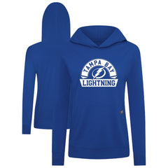 Tampa Bay Lightning Levelwear Women's Relay Banner Arch Pullover Hoodie - Royal - NHL
