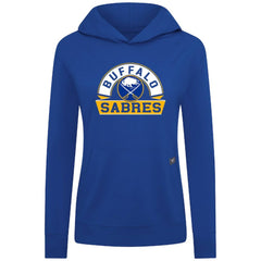 Buffalo Sabres Levelwear Women's Relay Banner Arch Pullover Hoodie - Royal - NHL