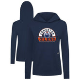 Edmonton Oilers Levelwear Women's Relay Banner Arch Pullover Hoodie - Navy - NHL