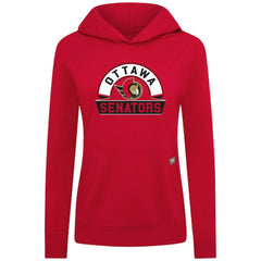 Ottawa Senators Levelwear Women's Relay Banner Arch Pullover Hoodie - Red - NHL