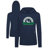 Vancouver Canucks Levelwear Women's Relay Banner Arch Pullover Hoodie - Navy - NHL