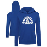 Toronto Maple Leafs Levelwear Women's Relay Banner Arch Pullover Hoodie - Royal - NHL