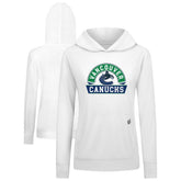 Vancouver Canucks Levelwear Women's Relay Banner Arch Pullover Hoodie - White - NHL