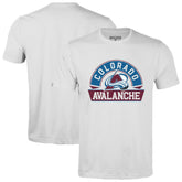 Colorado Avalanche Levelwear Richmond Banner Arch T-Shirt - White - NHL