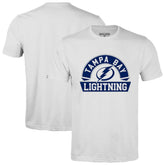 Tampa Bay Lightning Levelwear Richmond Banner Arch T-Shirt - White - NHL